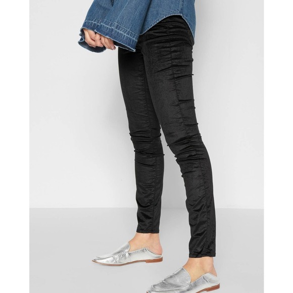 7ForAllMankind Velvet Ankle Skinny 31 Black Super Soft & Sexy! Rtl $189 - Picture 3 of 10